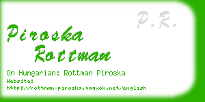 piroska rottman business card